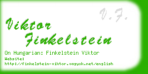 viktor finkelstein business card
